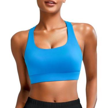 Imagem de Sutiã esportivo RUNNING GIRL High Support WX3022 Bright Blue XL