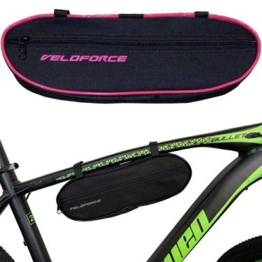 Imagem de Bolsinha Feminina para quadro Preto com Rosa - VELOFORCE