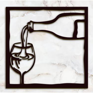 Imagem de Quadro Placa Vinho Parede Decoração Cantinho do Vinho Mdf Corte Laser