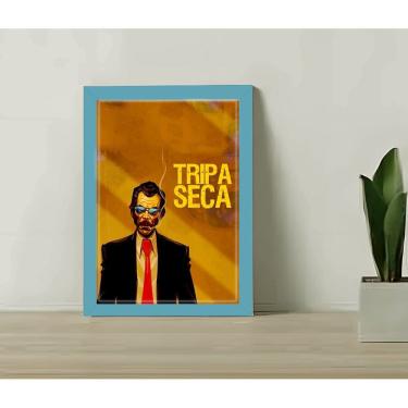Imagem de Quadro Decorativo Tripa Seca Madruga Sala Quarto + Vidro A4