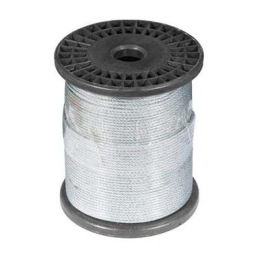 Imagem de CABO DE AÇO VONDER PLASTIFICADO GALVA. 6X7 100M 1,59mm 1/16