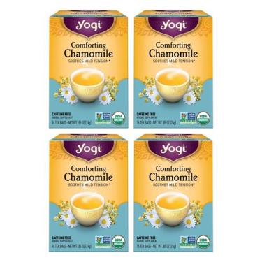 Imagem de Tea Yogi Comforting Camomile 16 saquinhos de chá x 4 pacotes orgânicos