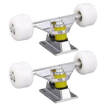 Imagem de Caminhão de Skate, Rodas de Skate de 2pcs Adequadas para Skatistas de Skatware Kit de Combinação de Hardware, 4 Rodas Liga de Alumínio de Alumínio de 5 Polegadas Caminhão de