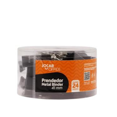 Imagem de PRENDEDOR METAL BINDER PRETO 41MM POTE/24 UN JOCAR OFFICE