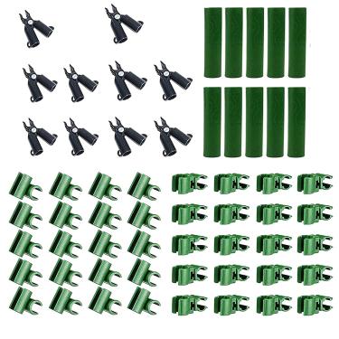 Imagem de LIXINDEE 60 peças de clipe de conector de treliça de planta ajustável estacas de plástico conector de jardim clipe de fivela de junta de conexão para jardim árvore vasos plantas 8/11/16 mm (11 mm)