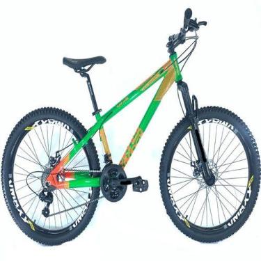 Imagem de Bicicleta VikingX Aro 26 X-35 Vmaxx Câmbios Shimanos 21V Verde Florest