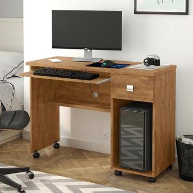 Imagem de Mesa para Computador Office Vicenza Lukaliam com Rodízios Tampo 25mm C