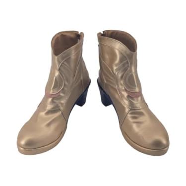 Imagem de COSGOGO Cipher Botas Cosplay para Game Honkai: Star Rail Anime Cifera Sapatos de Salto Alto para Convenções e Halloween Tamanho Feminino Masculino, Multi, 36