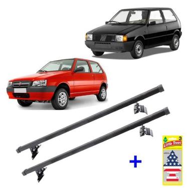 Imagem de Rack Teto Bagageiro Fiat Uno 2 Prts 1986 A 2014 + Cheirinho - Rack De 