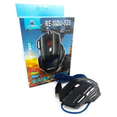 Imagem de Mouse Gamer Profissional Led Rgb 6000 Dpi 3.0/2.0 Com Fio - RENUX