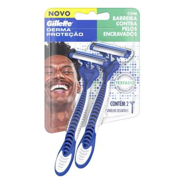 Imagem de Aparelhos De Barbear Gillette Derma Proteção 2 Unidades