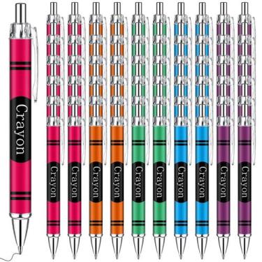 Imagem de Canetas de giz de cera Motipuns, 50 unidades a granel, presentes de ag