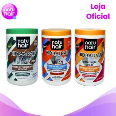 Imagem de Kit Cronograma Capilar Óleo de Coco + Óleo de Argan + Reconstrução Cap