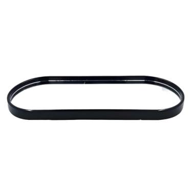 Imagem de Bandeja Espelhada Banheiro Lavabo Bandeja Decorativa Multiuso(Oval Lisa Preta)