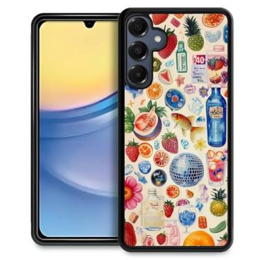 Imagem de Punmada Compatível com Samsung Galaxy A16 Capa para celular com painel traseiro de acrílico criativo com borda de silicone proteção fina para Samsung Galaxy A16 colagem de praia de verão italiano