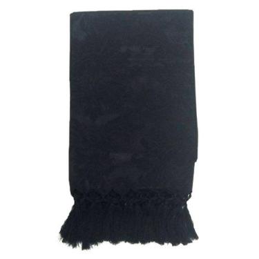 Imagem de Manta de Sofá Jacquard Preto 190x140 - Sua Casa Decor