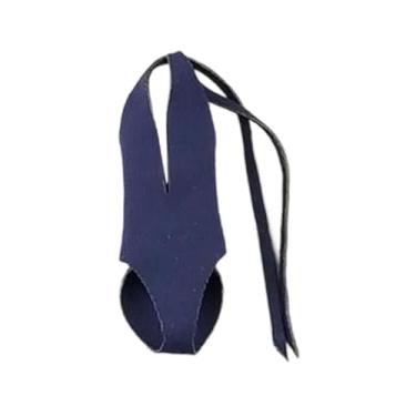 Imagem de simhoa Roupas de bonecos de ação 1:12, acessórios para fantasias de bonecas, trajes de banho em tecido, roupas em miniatura para figuras femininas de 6", Azul-marinho