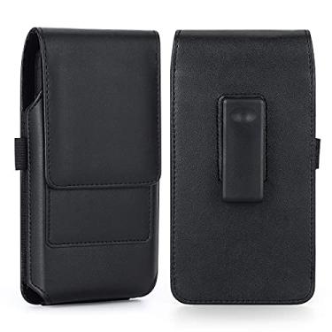 Imagem de BECPLT Capa para celular para Galaxy S20 5G S10 S9 S8 S7 Edge, estojo de couro com clipe para cinto 360 bolsa, capa com clipe para Samsung Galaxy S20 S10e Galaxy A10e A20e A40 Galaxy Note 10 (preto)