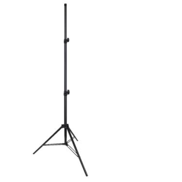 Imagem de Tripé Ajustável para Banner Celular Tablet – porta banner suporte de banner Pedestal em Alumínio Altura Máxima 2,1m – Preto