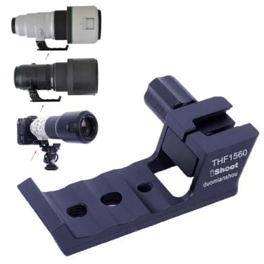 Imagem de iShoot Suporte de pé para lente base de anel de montagem em tripé compatível com Fuji XF 150-600 mm F5.6-8 R LM OIS WR, XF 500 mm F5.6 R LM OIS WR & GF 500 mm F5.6 R LM OIS WR, com placa de liberação