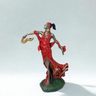 Imagem de Escultura Orixá Iansã Dança dos Ventos 21 cm Resina - Lua Mística Orig