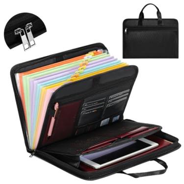 Imagem de DasTior Pasta expansível sanfonada à prova de fogo - 13 bolsos, tamanho carta A4, abas de índice, organize contas, recibos e documentos importantes facilmente, escritório em casa e escola