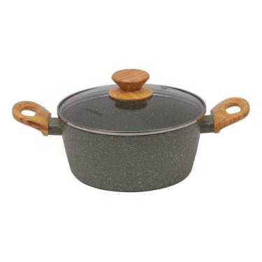 Imagem de Panela Caçarola Verde 20cm Indução Cerâmico 4mm Style Cook - Mimo Styl