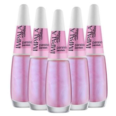 Imagem de Kit 5 Esmaltes Coleção A Cor da Sua Moda Cor Paraiso Impala