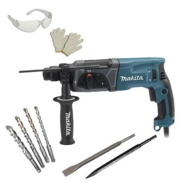 Imagem de Martelete Combin Makita 800W Hr2470X18 S/ Maleta Kit 220V