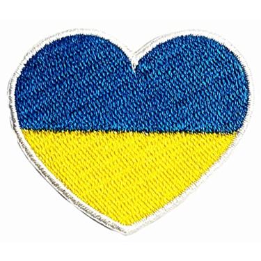 Imagem de Ucrânia Coração Bordado DIY Patches Aplique Costurar Ferro em Remendos Bordado Roupas Camisetas Jaquetas Chapéus Jeans Mochilas para Homens Mulheres Meninos Meninas