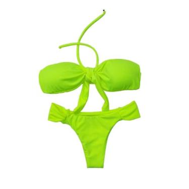 Imagem de BIQUINI sem alça COM BOJO AMARELO NEON G - SOL BEACH