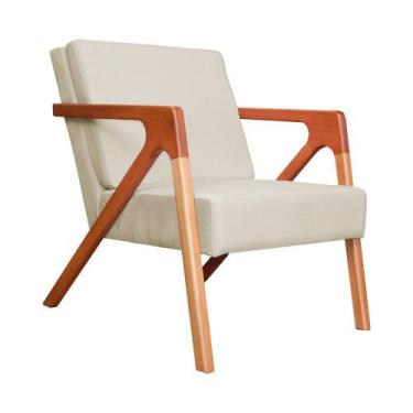 Imagem de Poltrona Luxo Monalisa Suede Cores - DS Estofados, Bege