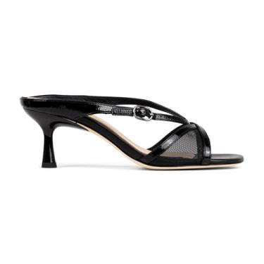 Imagem de Donald J Pliner Remixx Salto mule com tiras, Preto, 38