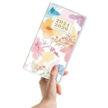 Imagem de Agenda de bolso KONVINIT KONVINIT 2024-2026 Floral Monthly