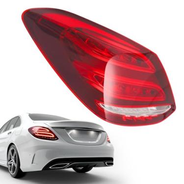 Imagem de ZXMT Conjunto de lâmpada traseira externa compatível com Mercedes Benz C300 C400 C63 AMG W205 2015 2016 2017 2018 Lâmpada traseira de cozimento 2059062002 MB2800145 (lado esquerdo do motorista)