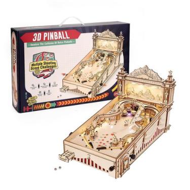 Imagem de Máquina de pinball ROBOTIME EG01 Quebra-cabeça de madeira para adultos