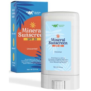 Imagem de Protetor solar Stick Mindfully Natural SPF 30 para rosto e crianças