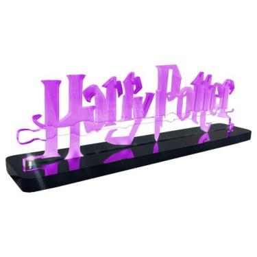 Imagem de Luminária Geek Harry Potter - Base Acrílico Preto, Iluminação LED - MK