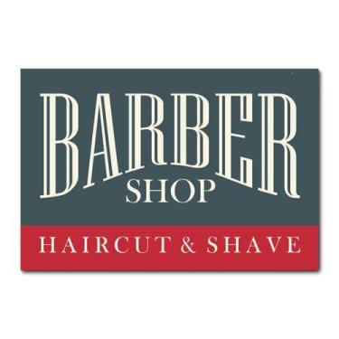 Imagem de Placa Decorativa - Barber Shop - Barbearia - 1450plmk - Allodi