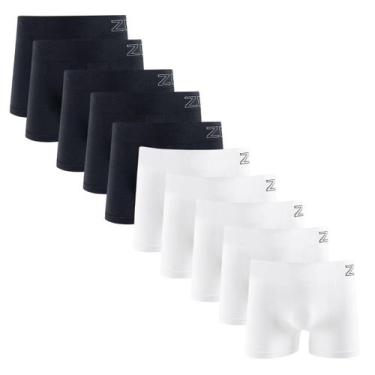 Imagem de Kit 10 Cuecas Boxer Zee Rucci Microfibra Poliamida Cos Elastico Sem Co