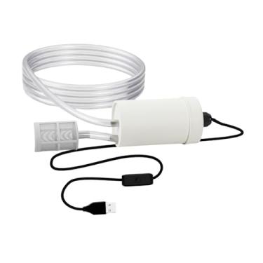 Imagem de IEUDNS Bomba autoescorvante USB, kit de bomba de transferência de água mini fácil de usar para rebarbadoras angulares e aquários, Filtro 5m