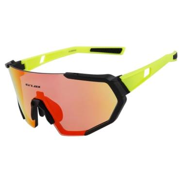 Imagem de GUB 6800 Óculos de ciclismo de policarbonato polarizados para esportes ao ar livre óculos de sol para bicicleta óculos de sol PC (preto-verde)