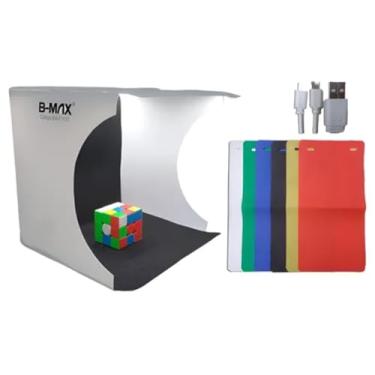 Imagem de Mini Estúdio Fotográfico Portátil Com Leds 6 Cores De Fundo B-Max
