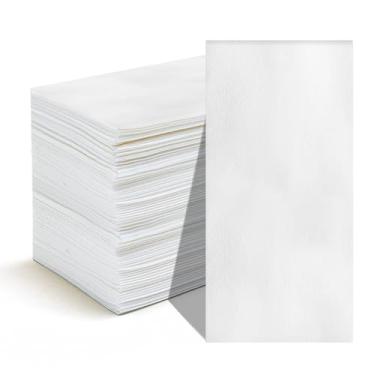 Imagem de GUOYUANGLO Guardanapos de papel descartáveis com sensação de linho guardanapos de jantar brancos toalhas de hóspedes pano como guardanapos de mão para banheiro, festa, casamentos e eventos - 30 x 43