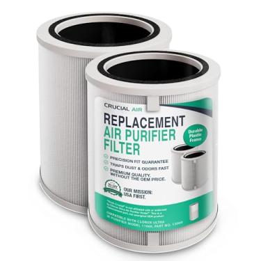 Imagem de Think Crucial Filtro HEPA de substituição compatível com purificador de ar Clorox Ultra modelo 11060, peça nº 12060, purificação de ar de alta eficiência, filtragem avançada para ar mais limpo, fácil