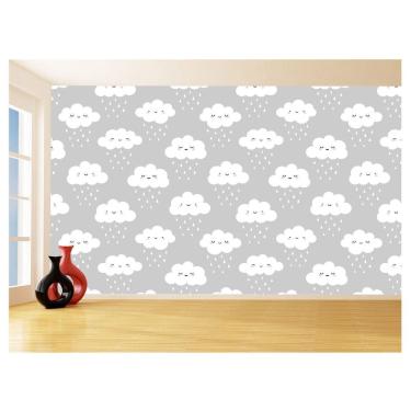 Imagem de Papel De Parede 3D Infantil Nuvens Babê Baby 3,5M Azs309
