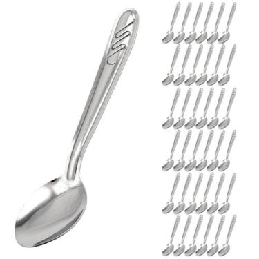 Imagem de Jogo 48 Peças Colher De Sobremesa Talher De Mesa Restaurante - UNIVEND