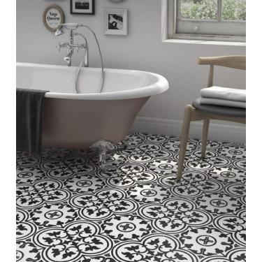 Imagem de Ladrilho Hidráulico 20x20 cm - Kit com 25 Peças para Revestimento - no