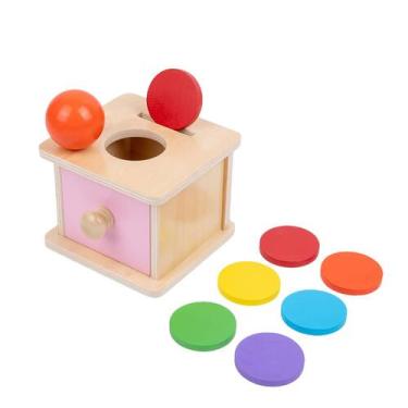 Imagem de Caixa de moedas Toy Adena Montessori com bola para bebês de 6 a 12 mes
