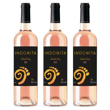 Imagem de Kit 03 Unidades Vinho Indomita Varietal Rosé 750ml